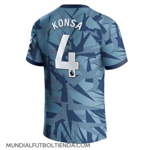 Camiseta Aston Villa Ezri Konsa #4 Tercera Equipación Replica 2023-24 mangas cortas